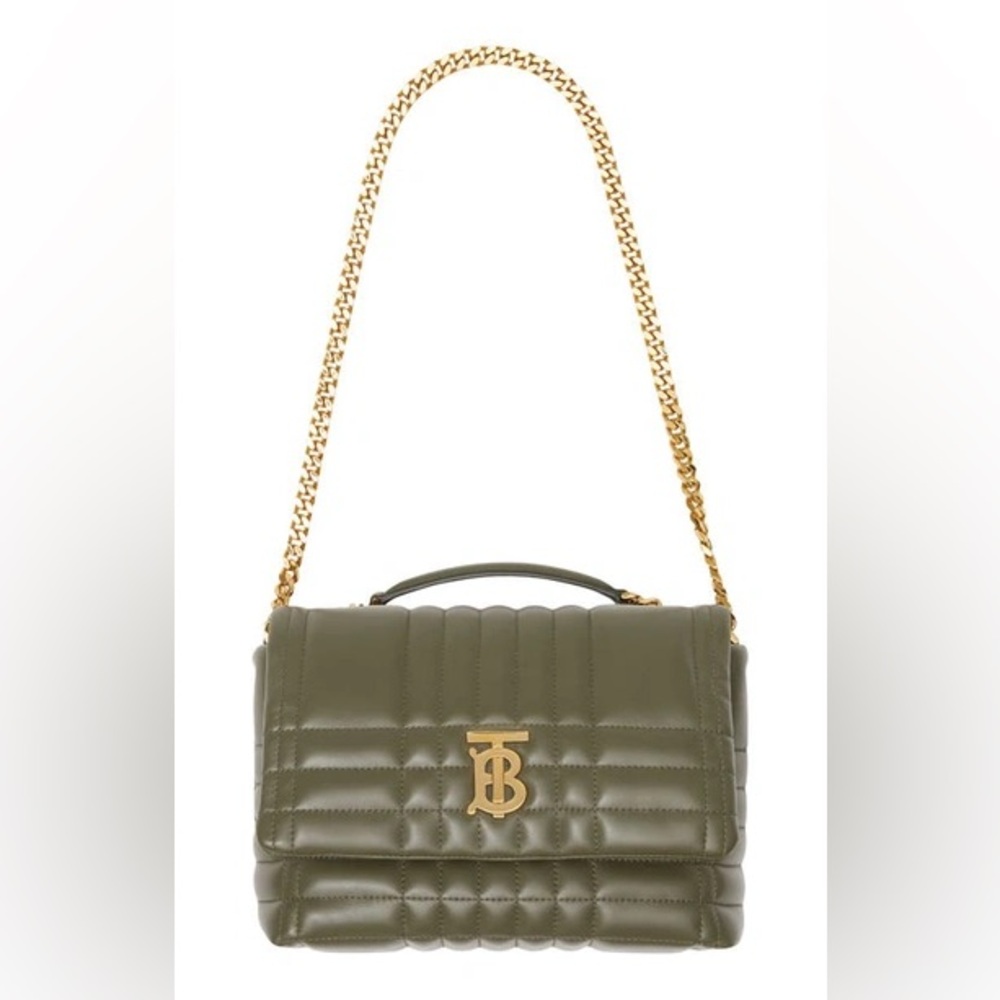 NWT Burberry small Lola quilted satchel